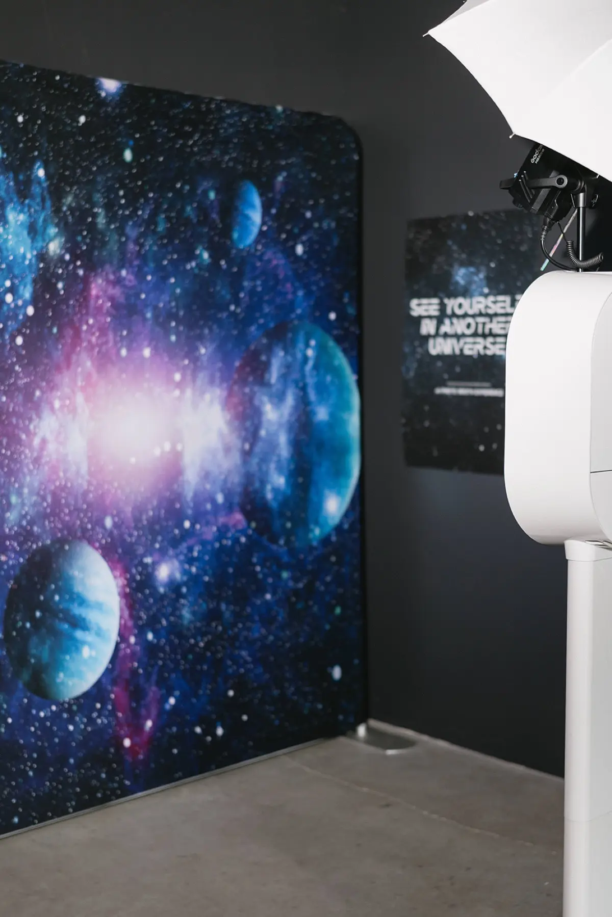 Photo booth setup at a Azusa event — Captured Celebrations