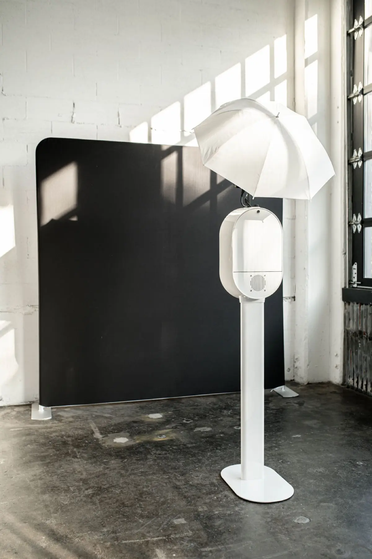 Halloween themed photo booth props at spooky Los Angeles event